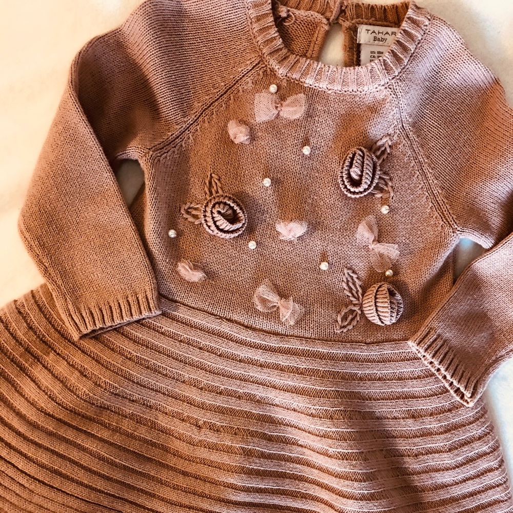 Vintage Mauve Pink sweater Dress